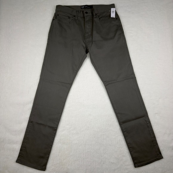 GAP Other - Gap Slim Travel Jeans Mens 31x32 Olive Green Grey Stretch Cotton 513447-00-1
